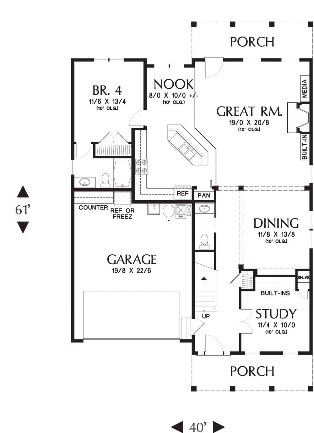 Norfolk 4064 4 Bedrooms and 3 Baths The House Designers